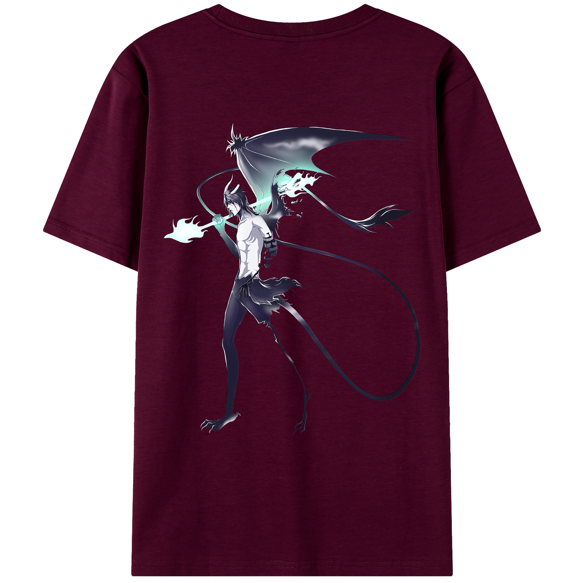（画像用） ブリーチ ウルキオラ·シファー BLEACH Ulquiorra cifer レディース半袖Tシャツ(バックプリント)
